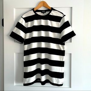 Men’s A.P.C. Striped Tee - Size Large